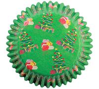 PME - Caissettes à Cupcakes en Papier à Motif Cadeaux de Noël, Dimensions Standard, Lot de 60