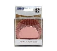 PME - Caissettes à Cupcakes Métalliques - Or rose, lot de 30 BC818