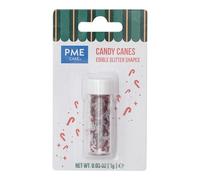 PME Cake Paillettes Comestibles de Noël | Formes Sucre d’Orge (1g) | Décorations Scintillantes pour Cupcakes, Biscuits et Pâtisseries d’Hiver
