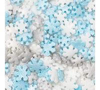 PME Cake Perles Décoratives de Noël | Flocons de Neige (25g) | Décorations Comestibles Festives pour Gâteaux, Cupcakes et Pâtisseries d’Hiver