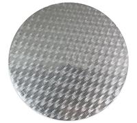 PME CCR816 Fond Rond à Gâteau, Plastique, Argent, 18 x 0,4 x 18 cm