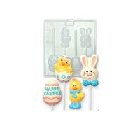 PME CM408 Moule à Friandises au Chocolat Pâques, Plastique, Transparent, 21.5 x 3 x 24 cm