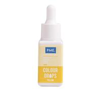 PME Colour Drops Jaunes | Colorant Alimentaire à Base d’Huile (20 ml)