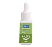 PME Colour Drops Verts | Colorant Alimentaire à Base d’Huile (20 ml)