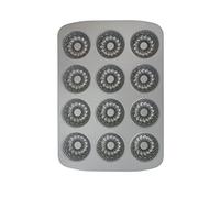 PME CSB119 Mini moule à anneaux antiadhésif en acier carbone 12 tasses