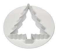 PME CT475 Emporte Pièce Sapin de Noël, Plastique, Blanc, 5 x 5 x 5 cmCT475