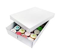 PME Cupcake Boîte pour 24 Gâteaux, Blanc