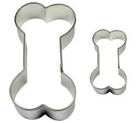 PME Emporte-pièces Cookies et Gâteaux, Ensemble de 2 Os de Squelette, Argent, Normes