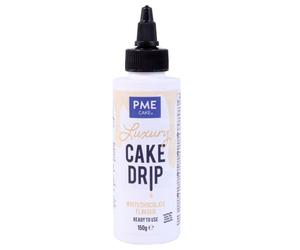 PME Gâteau Goutte et Bruine Prêt à l'emploi - Saveur Chocolat Blanc | Luxury Cake Drip
