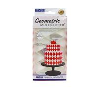PME GMC162 Multicutter géométrique pour gâteau Motif diamant XL Taille moyenne Blanc