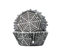 PME Halloween Caissettes à cupcakes en Aluminium - Toiles d'Araignée (30 pièces)