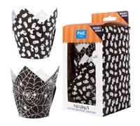 PME Halloween Caissettes à Muffins en forme de Tulipe - Nuit Terrifiante (24 pièces)