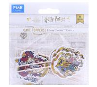 PME Harry Potter Gâteaux Toppers, 6 pièces, Hogwarts Crests/Blason de Poudlard