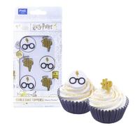 PME Harry Potter Logo HP, Lunettes & Cicatrice En Forme D’Éclair Décorations Comestibles Pour Cupcakes - Ensemble De 6