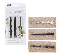 PME Harry Potter Set de 3 Toppers de Cupcakes Comestibles, Baguettes