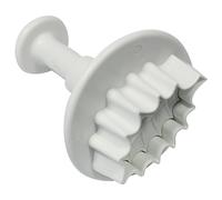 PME HL543 Emporte Pièce à Poussoir Feuilles de Houx Nervurées, Plastique, Blanc, 3 x 3 x 4 cmHL543
