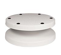 PME IT461 Plateau Tournant pour Glaçage, Plastique, Blanc, 23 x 23 x 8.8000000000000007 cm