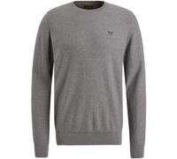 PME Legend Pull pour homme avec col rond et col rond, en coton, coupe droite, S-3XL, Mid Grey Melee 940, L