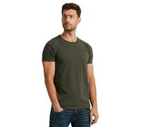 PME Legend T-shirt à col rond Cold Dye pour homme, coupe droite, noir, blanc, vert, bleu, Beluga 8039, XL