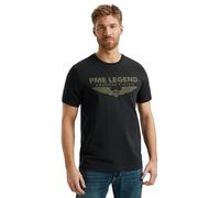 PME Legend T-shirt à col rond pour homme avec logo en élasthanne - Coupe droite
