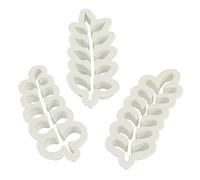 PME Lot de 3 emporte-pièces en forme de couronne de Noël Eucalyptus, White