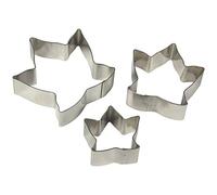 PME Lot de 3 emporte-pièces Motif Feuille de Lierre en Acier Inoxydable,