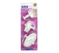 PME Lot de 3 emporte-pièces papillon Blanc