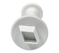 PME MD163 Emporte Pièce à Poussoir Losange, Plastique, Blanc, 9 x 2 x 9 cmMD163