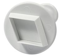 PME MD164 Emporte Pièce à Poussoir Losange, Plastique, Blanc, 9 x 2 x 9 cmMD164