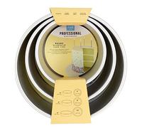 PME - Moules à Gâteaux Ronds 15, 20, 25 cm x 10 cm de Profondeur, Lot de 3 RNDB68104, Plata