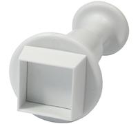 PME MS160 Emporte Pièce à Poussoir Carré, Plastique, Blanc, 9 x 2 x 9 cmMS160