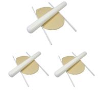 PME MS99 Set de 2 Règles à Pâte d’Amande ou Pâte à Sucre, Plastique, Blanc, 13 x 2 x 13 cm (Lot de 3)