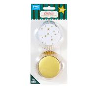 PME Noël Caissettes à cupcakes en Aluminium - Étoiles Dorées (60 pièces)