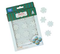 PME Noël Décorations en Sucre Comestibles - Qu'il neige (12 pièces)