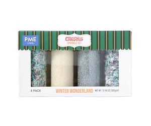 PME Noël Set de 4 Sprinkles - Hiver Enchanté (380g)