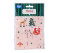 PME Noël Toppers Décorations de Cupcake - Forêt Enchantée (24 pièces)