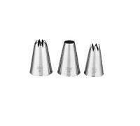 PME NZ1012 Jem Lot de 3 douilles en acier inoxydable pour grand cupcakes