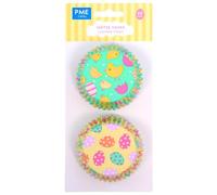 PME Pâques Caissettes à cupcakes en Aluminium - Poussins, Set de 60