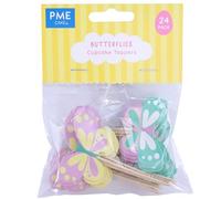 PME Pâques Décorations de Cupcake - Papillons, Set de 24