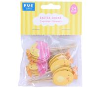PME Pâques Décorations de Cupcake - Poussins, Set de 24