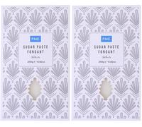 PME Pâte à sucre Fondant - Blanc 250g (Lot de 2)