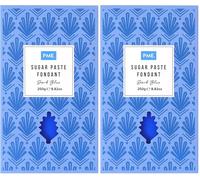 PME Pâte à sucre Fondant - Bleu foncé 250g (Lot de 2)