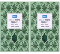 PME Pâte à sucre Fondant - Vert foncé 250g (Lot de 2)
