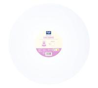 PME Plateaux à gâteau Ronds avec Bordure Lisse, Blanche (14" / 35cm)