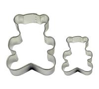 PME SC607 Lot de 2 Emporte pièces Nounours pour Biscuits et Gâteaux, Acier Inoxydable, Argent, 7 x 2 x 6.5 cm SC607