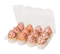 PME Set de 3 boîtes en plastique réutilisables pour cupcakes (12 alvéoles)