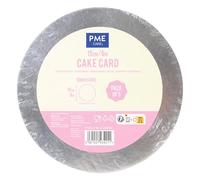 PME Set de 5 Cartons Ronds pour gâteaux, Argentés (6" / 15cm), Argentée