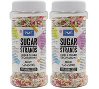 PME Vermicelles en Sucre Multicolores 80 g (Lot de 2)