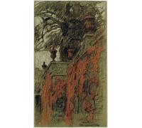 PMEFGJDPE Célèbre Affiche Artistique Images Peintures De Weilburg par Otto Ubbelohde Art Mural Moderne Pour la Décoration Murale 60x90cm