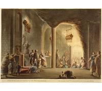 PMEFGJDPE Célèbre Affiche Artistique Images Peintures Église souterraine de Bethléem de vues de la Palestine Vol.ii par Mayer Art Mural Moderne Pour la Décoration Murale 60x90cm